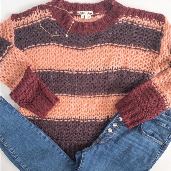 Lily’s Closet, Hand-Knit Sweater - Picture 1 of 6